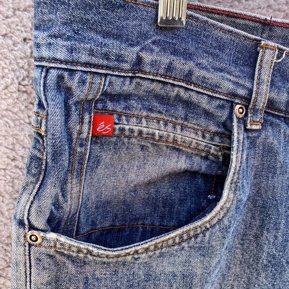 Vintage es International Denim Baggy Skater Straight Leg Jeans 38 (40) - Picture 2 of 16